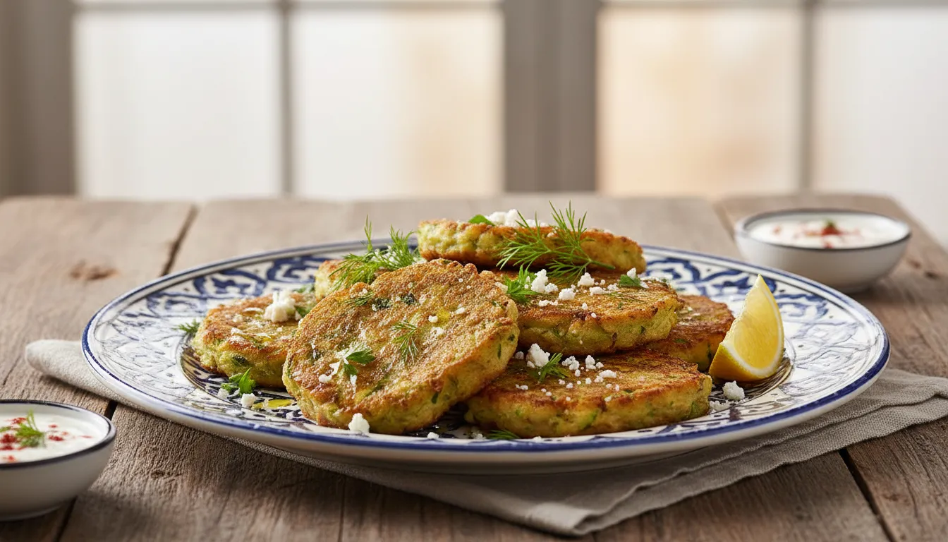 Ege Usulü Zeytinyağlı Kabak Mücveri