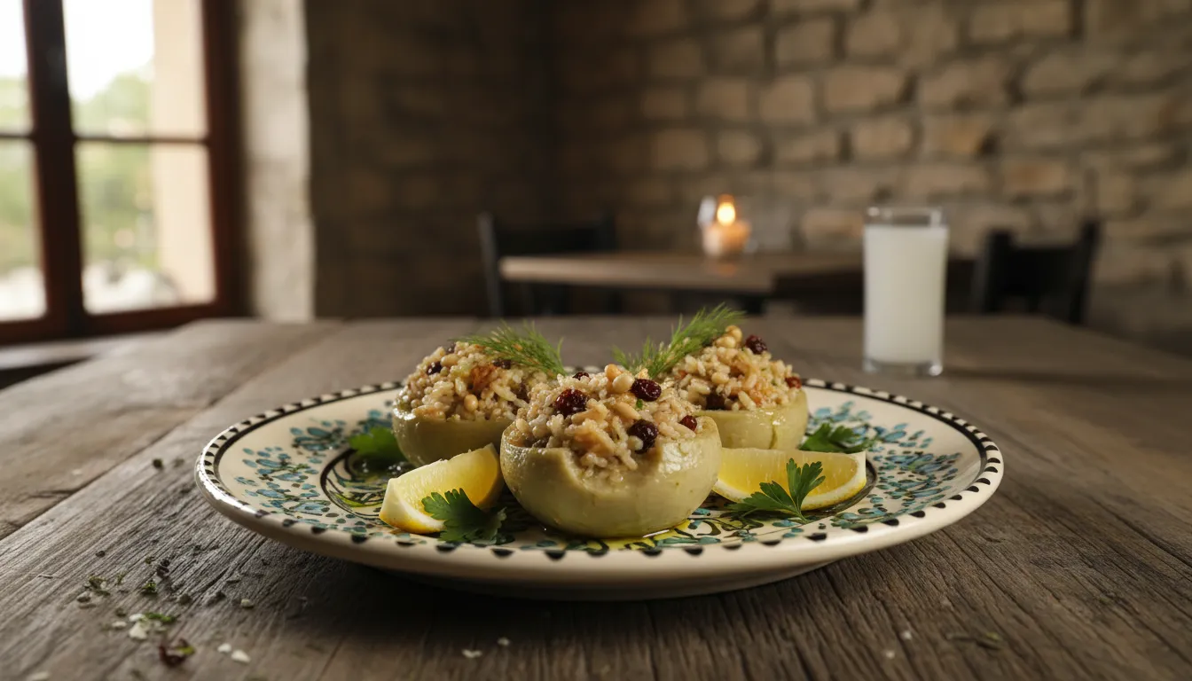 Ege Usulü Zeytinyağlı Enginar Dolması