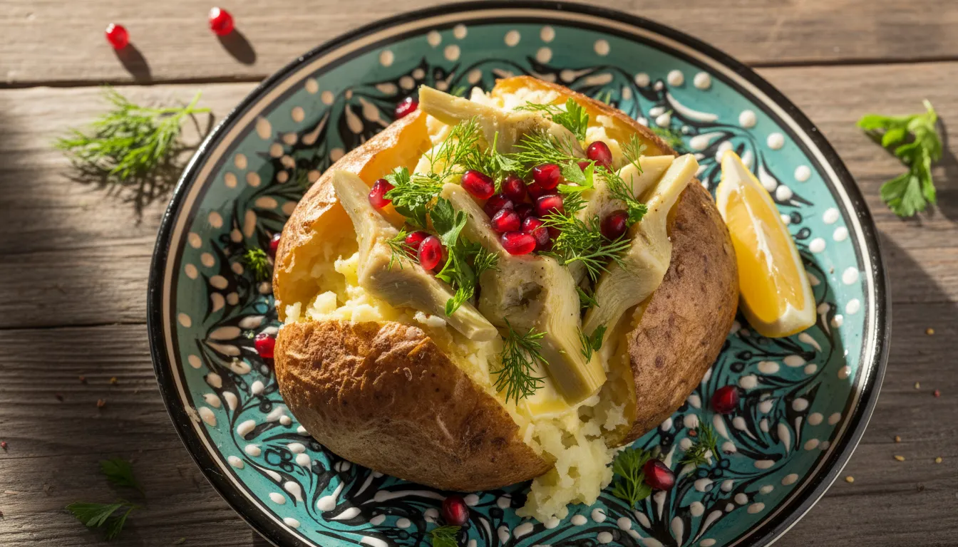 Ege Usulü Zeytinyağlı Enginarlı Kumpir