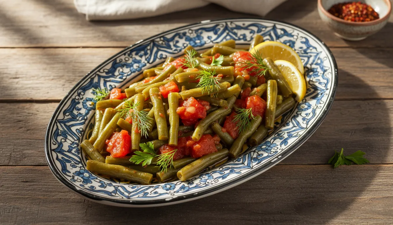 Marmara Usulü Zeytinyağlı Taze Fasulye görseli