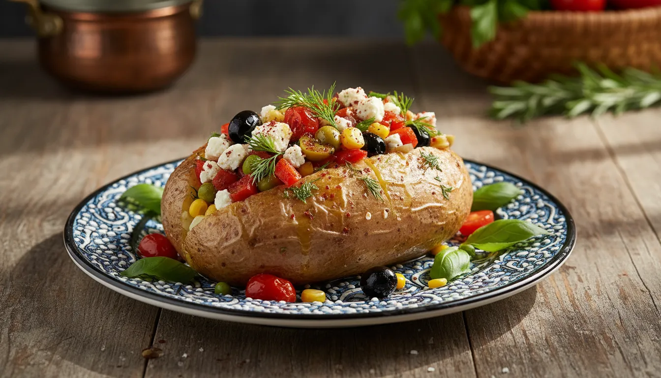 Marmara Usulü Fırında Zeytinyağlı Kumpir