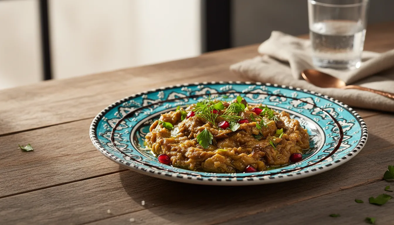 Marmara Usulü Zeytinyağlı Köz Patlıcan