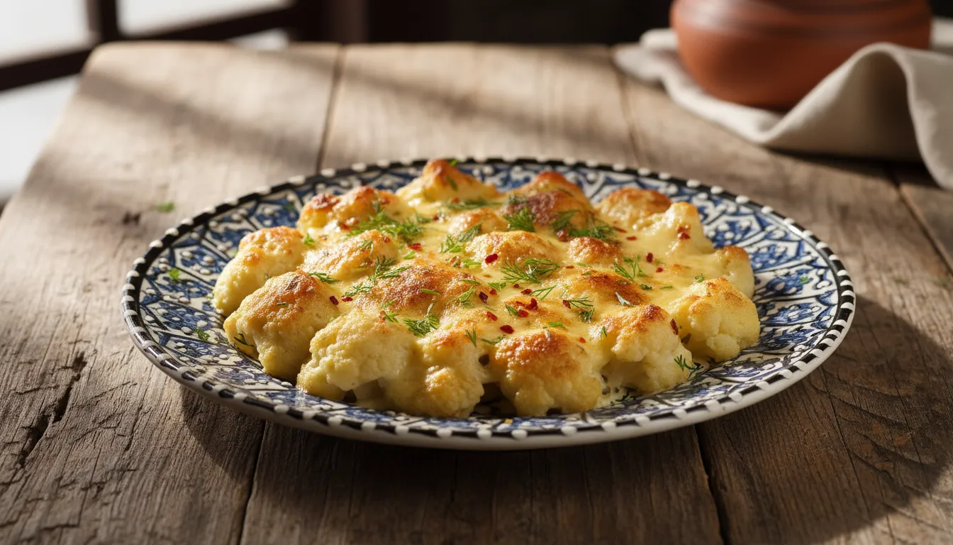 Marmara Usulü Fırında Beşamel Soslu Karnabahar görseli